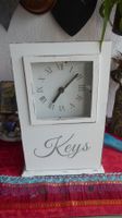 Vintage Uhr Schabby Chic mit Schlüsselkästchen