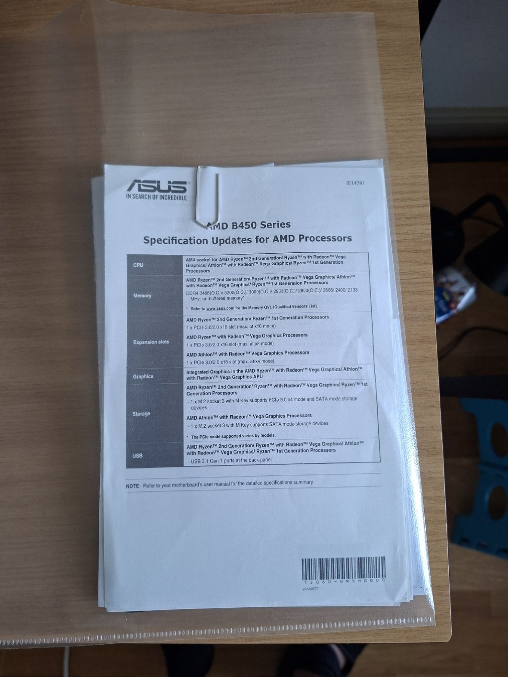 Asus Cartes mère: Mainboard & CPU Ryzen 5 5500GT – Neuf (Voir description) à Mettmenstetten par C.Hof5 4
