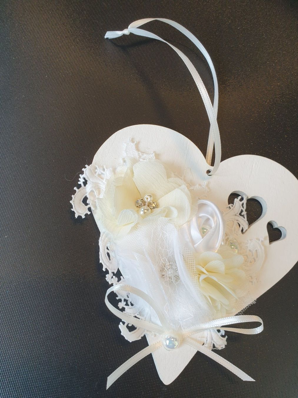 Tutte le decorazioni: Geschenk Herz Deko Shabby Chic Spitze Muttertag Geburtstag – Nuovo e nell'imballaggio originale da Gossau ZH venduto da Goes05 3