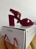 Sandales rouges neuves, marque TEXTO