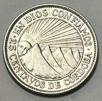 25 Centavos - Nicaragua - 1928  (Silber (.800)