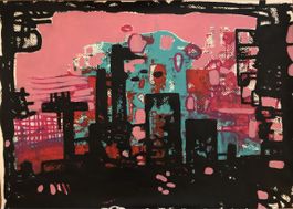 Abstraktes Gemälde 50/70cm