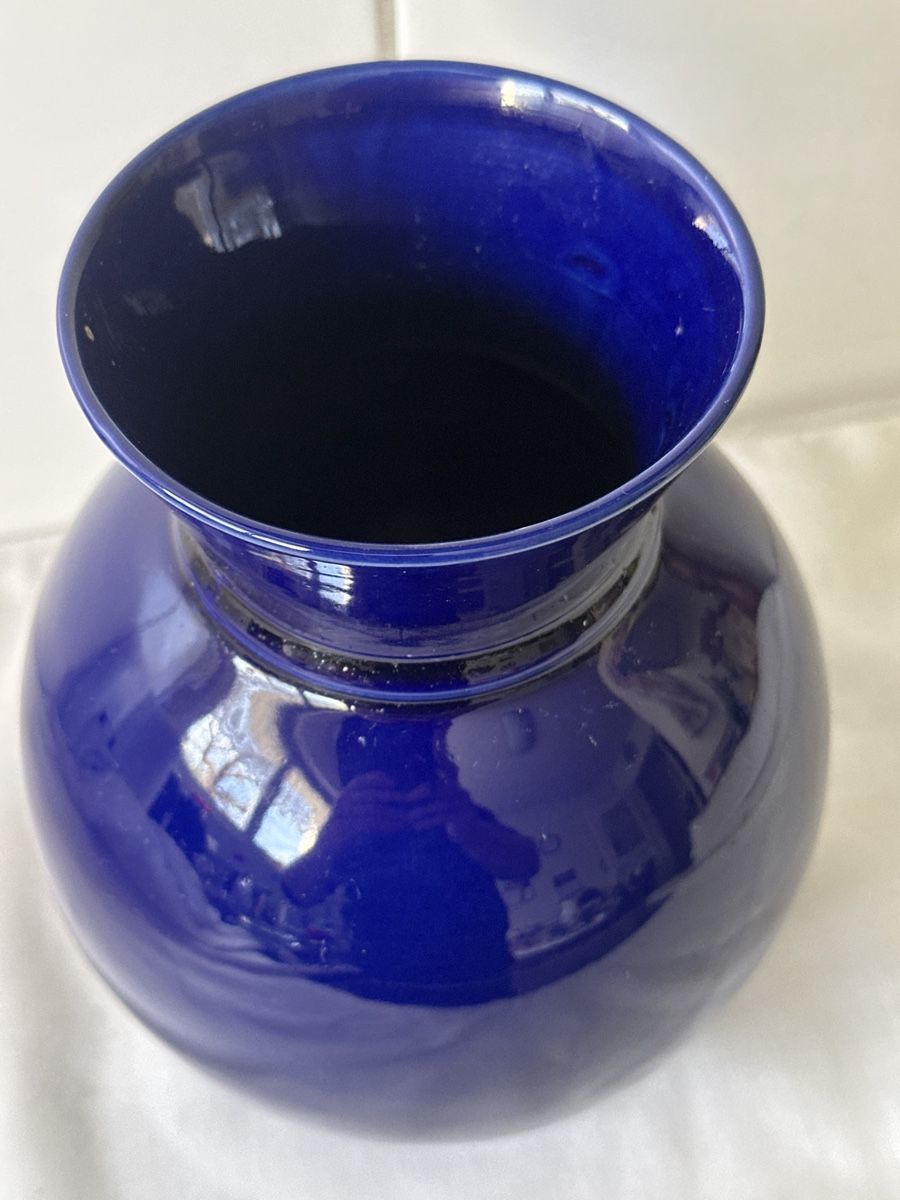 Vasi & Recipienti: Blaue Keramik Vase Scheurich Germany 535 - 20 cm – Usato da Zürich venduto da Chaeffeler 1
