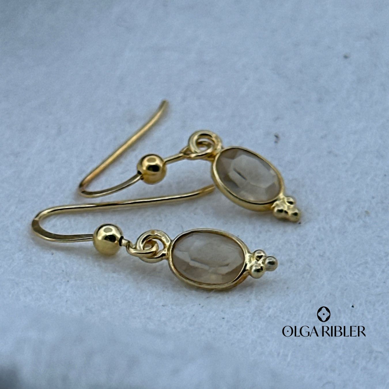 Olga Ribler Orecchini pendenti & Orecchini a lobo: Sterling Silber 925 Ohrringe mit Citrin – Nuovo (secondo la descrizione) da Luzern venduto da Schmuckoutlet