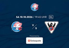 1 Sitzplatz-Ticket ZSC – Fribourg | 10.10. | +2 weitere