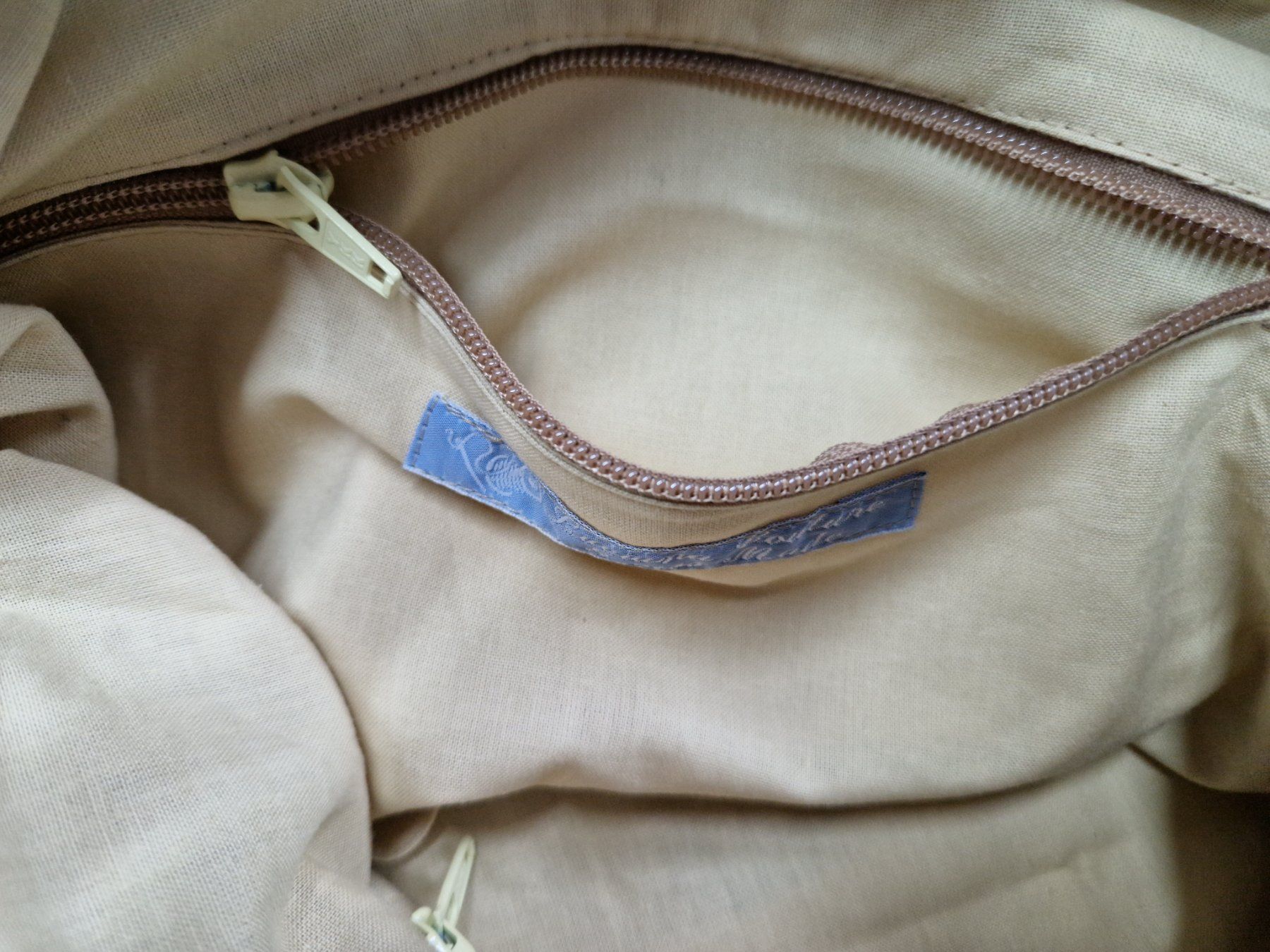 Borse da donna: Sac patchwork jeans beige – Nuovo e nell'imballaggio originale da St-Imier venduto da goodber 3