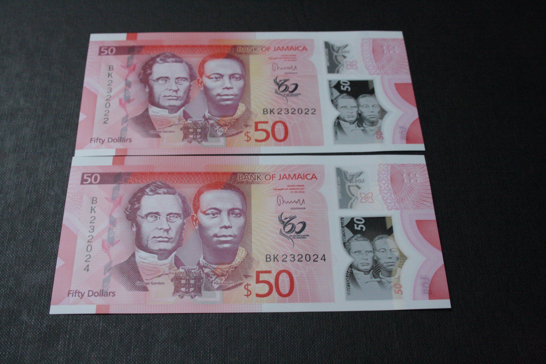 Banconote: Jamaïque 2 x 50 Dollars UNC – Nuovo (secondo la descrizione) da Cormondrèche venduto da Hermes.monnaies