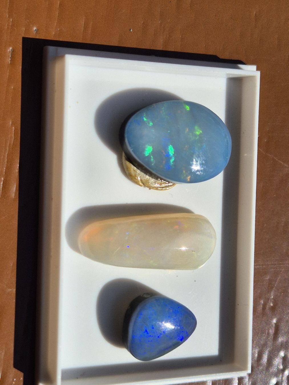 Edelsteine: Opal Boulder oval blau Mineral Australien  – Neu (gemäss Beschreibung) aus Russikon von eunicetungol 6