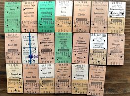 20 Top Billette, SBB, Tickets Edmondsche Kartonbillette