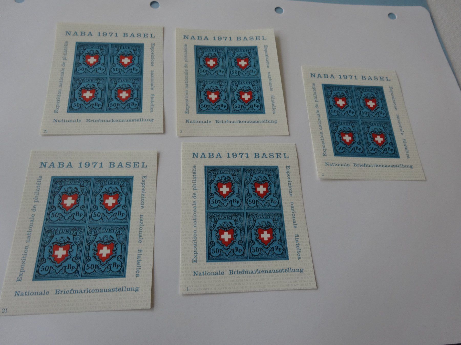 Tutti i francobolli: Helvetia  5 Naba 1971 Basel  Postfrisch – Nuovo e nell'imballaggio originale da Neerach venduto da jenny062 1
