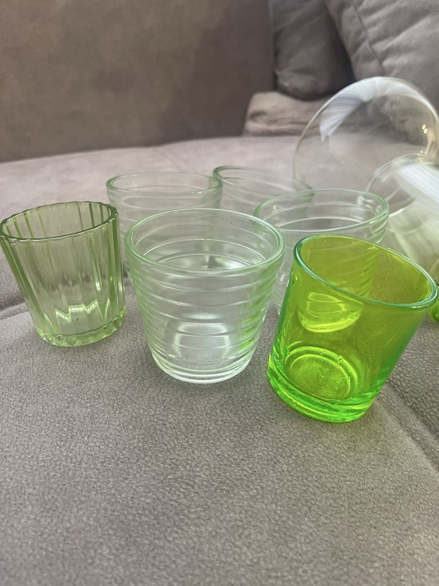 Bicchieri: 7 Gläser Vintage grün – Usato da Elsau venduto da isidobrany09 1