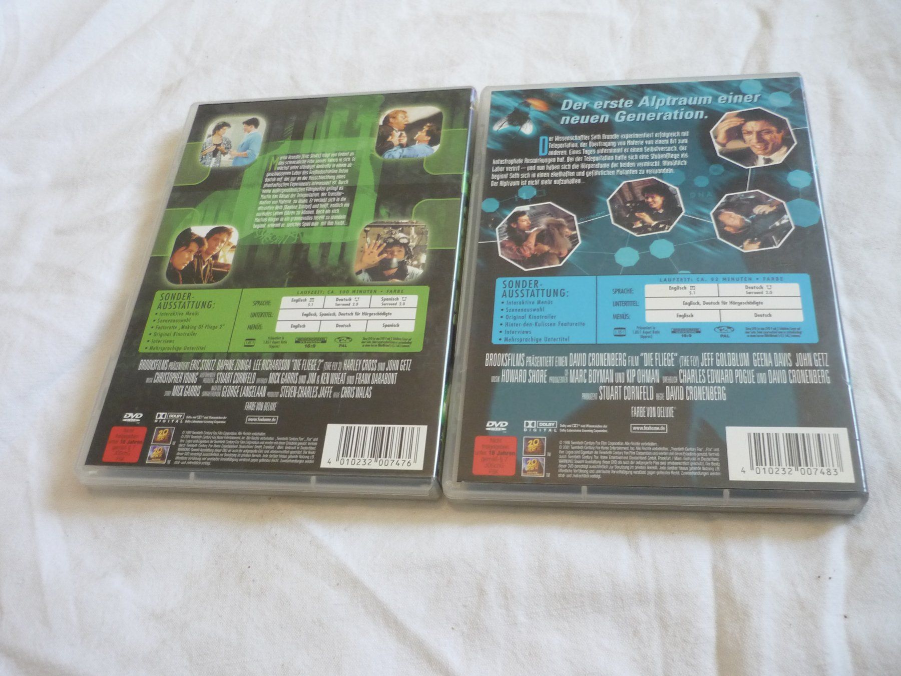Tous les DVDs: 2x DVD Horror - Die Fliege 1 + 2 – D'occasion à Beringen par zzRegal 2