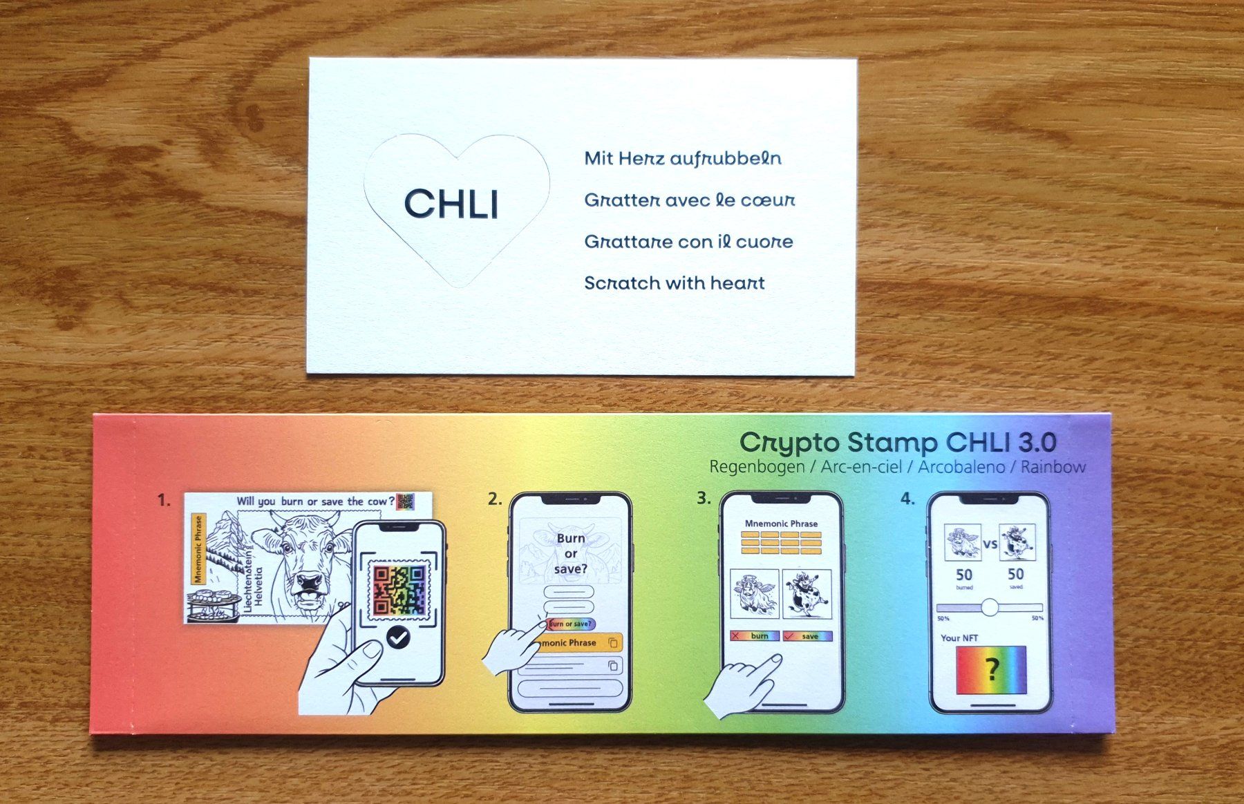Tutti i francobolli: Crypto-Stamp CHLI 3.0 Regenbogen NEU – Nuovo e nell'imballaggio originale da Bern venduto da ms+_55ll 1