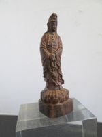 Chin.Guanyin, Holz, 95mm gross, gefunden in Grümpel/Abruch