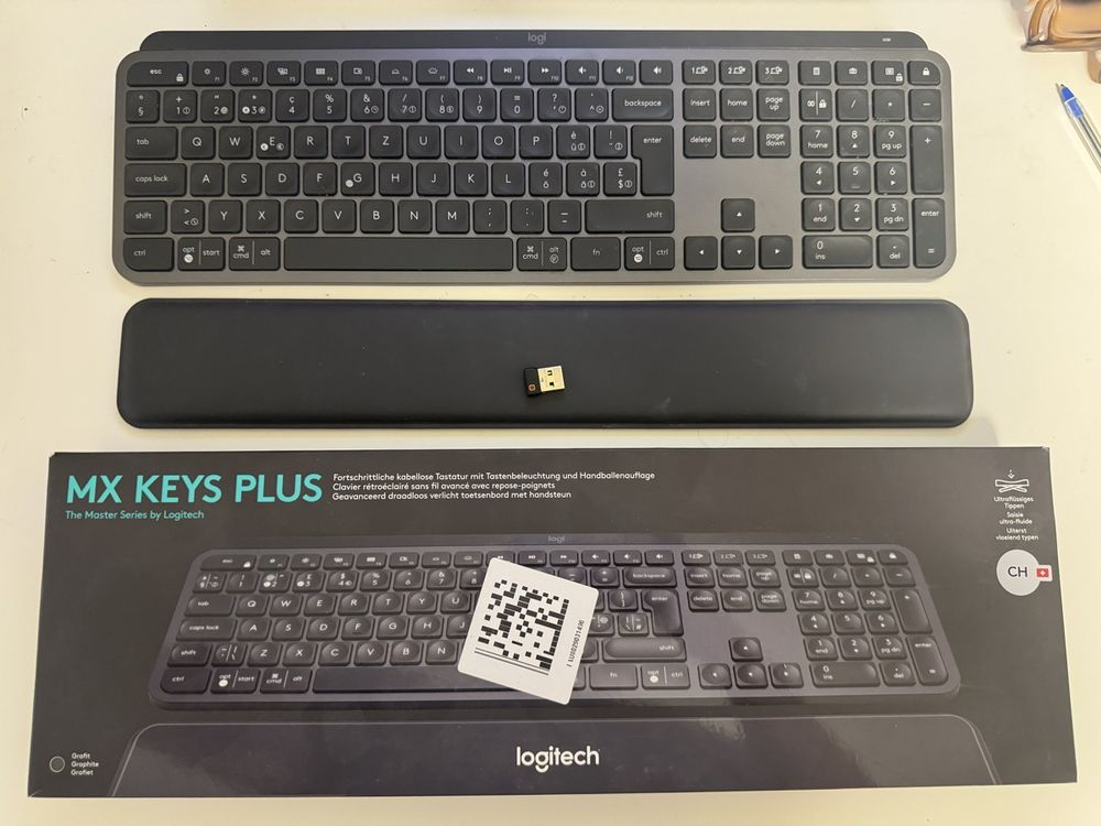 Custodia rigida compatibile con Logitech MX Keys Mini tastiera illuminata avanzata, borsa protettiva da viaggio. (la vendita è solo custodia). - Nero (fodera grigia