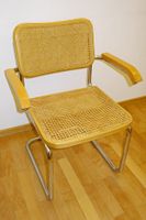 Freischwingerstühle (Set mit 5 Stück) mit Geflecht
