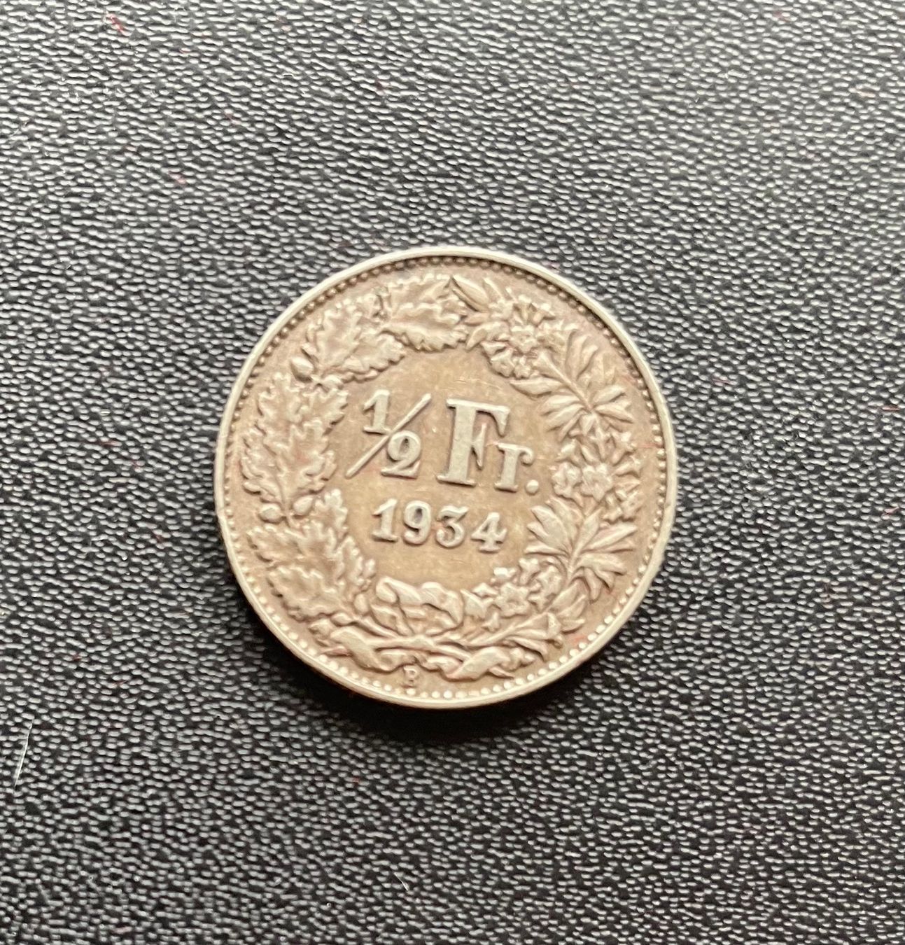 Tutti le monete: 1/2 Franken 1934 – Usato da Meilen venduto da coins4sale