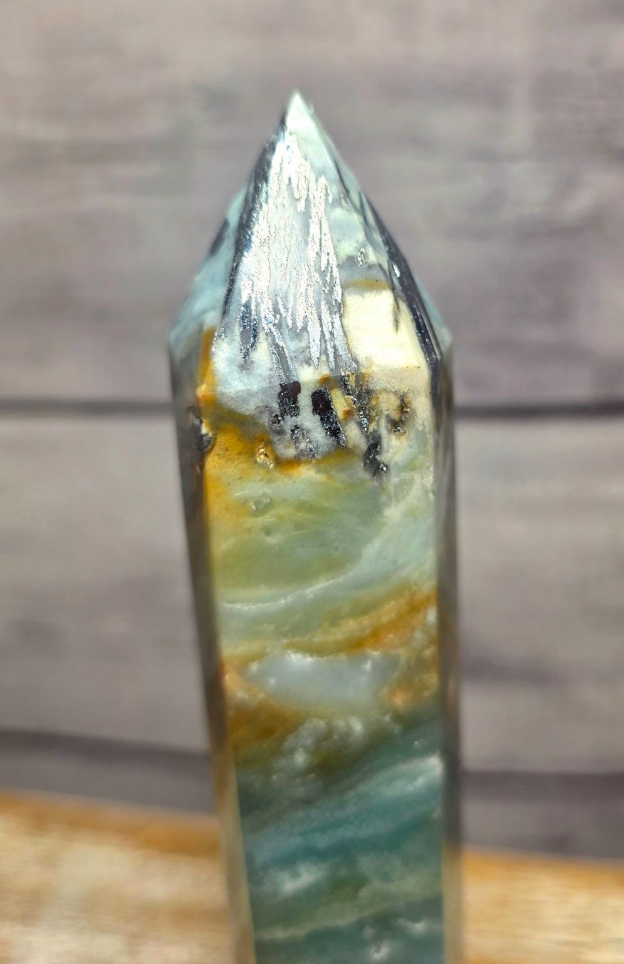 Minerali & Pietre curative: Amazonit Obelisk 417g – Nuovo e nell'imballaggio originale da Matzingen venduto da Shay_Crystalz 3