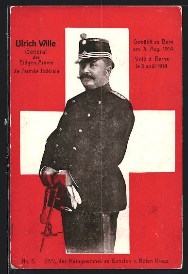 Foto, Lettere & Cartoline: Schweizer General Ulrich Wille in Unifor – Usato da Berlin venduto da bartko-reher