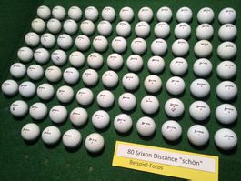 80 Golfbälle Srixon Distance (schön)