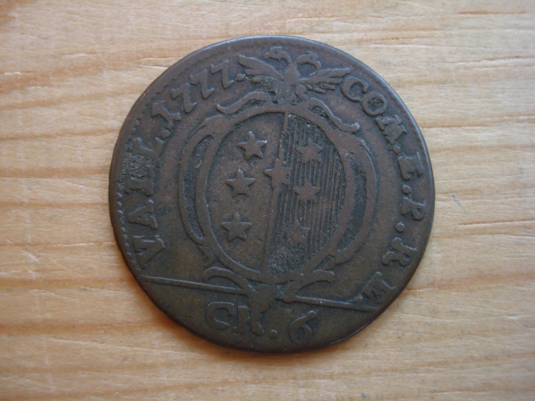 Tutti le monete: (P2) Wallis 6 Kreuzer 1777 – Usato da Erlach venduto da Net-Coins