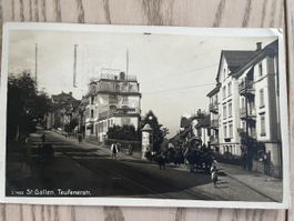 AK St. Gallen Teufenerstrasse gel 1928