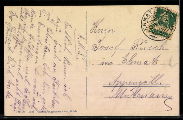 Cartoline postali: AK Ermatingen, Ortsansicht mit Kirche und See – Usato da Berlin venduto da bartko-reher 1