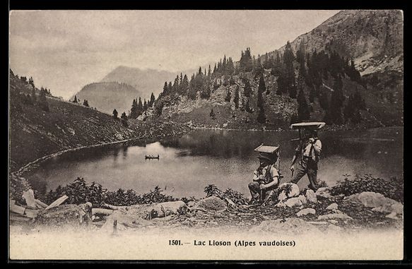 Ansichtskarten: AK Ormont-Dessous, Lac Lioson – Gebraucht aus Berlin von bartko-reher