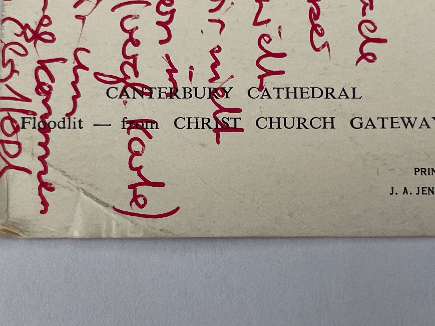 Ansichtskarten: Ansichtskarte Canterbury Cathedral Christ Church Gateway – Gebraucht aus St. Gallen von Gallus8 2