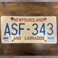 🇨🇦 Autoschild, Newfoundland Labrador ASF-343 - Kanada