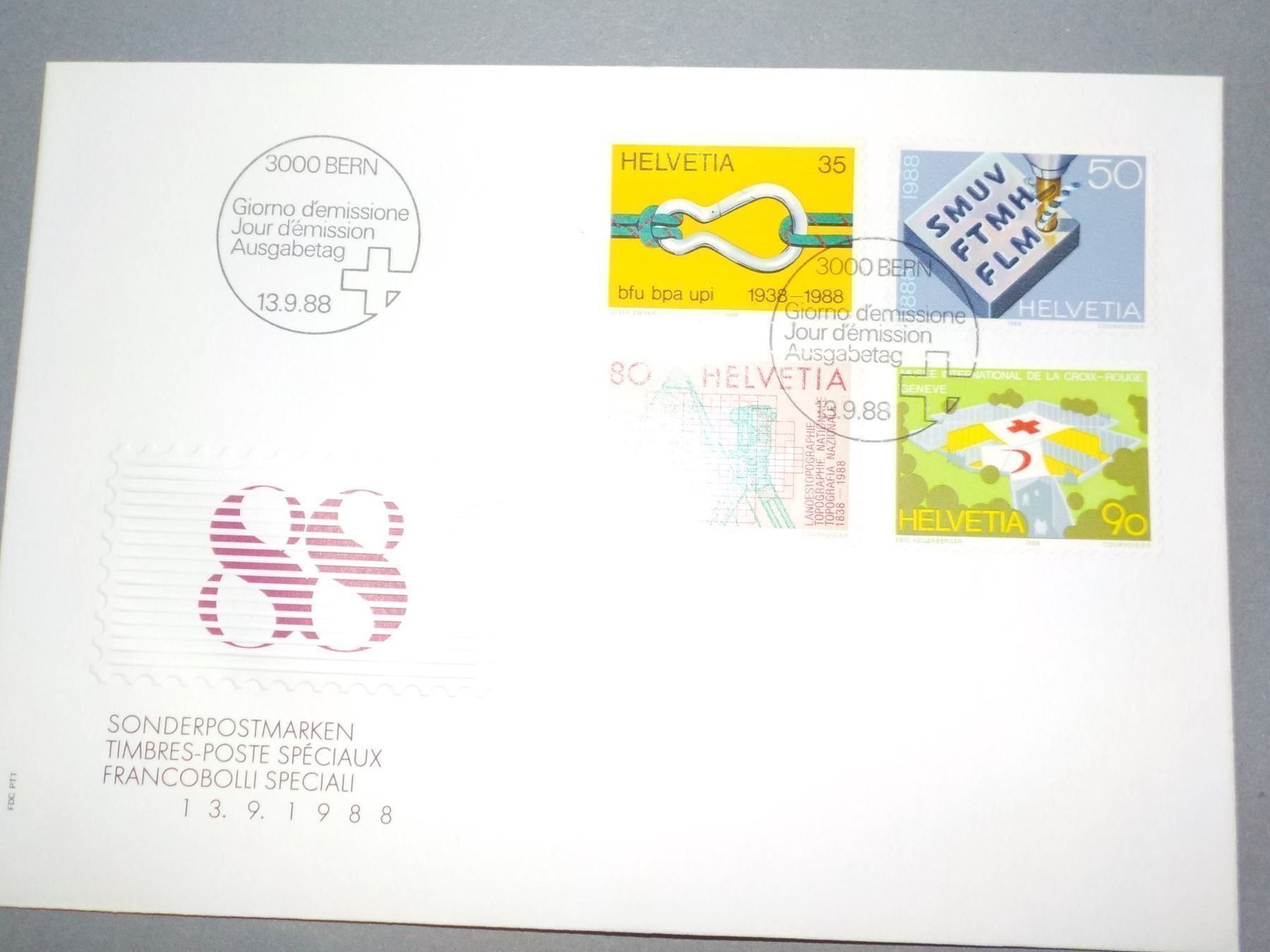 Tutti i francobolli: 1988, FDC, Sondermarken II, Serie – Nuovo (secondo la descrizione) da Muri b. Bern venduto da Ricardoverkauf