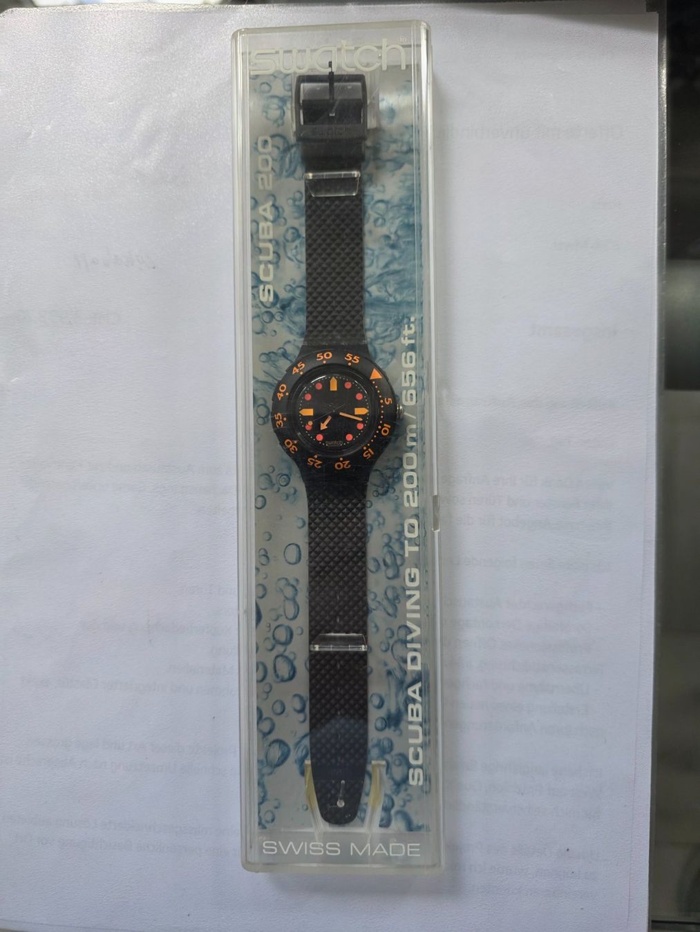 Swatch Orologi: Swatch Uhr Scuba – Nuovo e nell'imballaggio originale da Zürich venduto da adriben 1