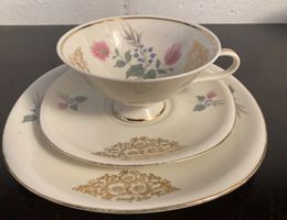 Schirnding Bavaria Porzellan Gedeck, Vintage Design