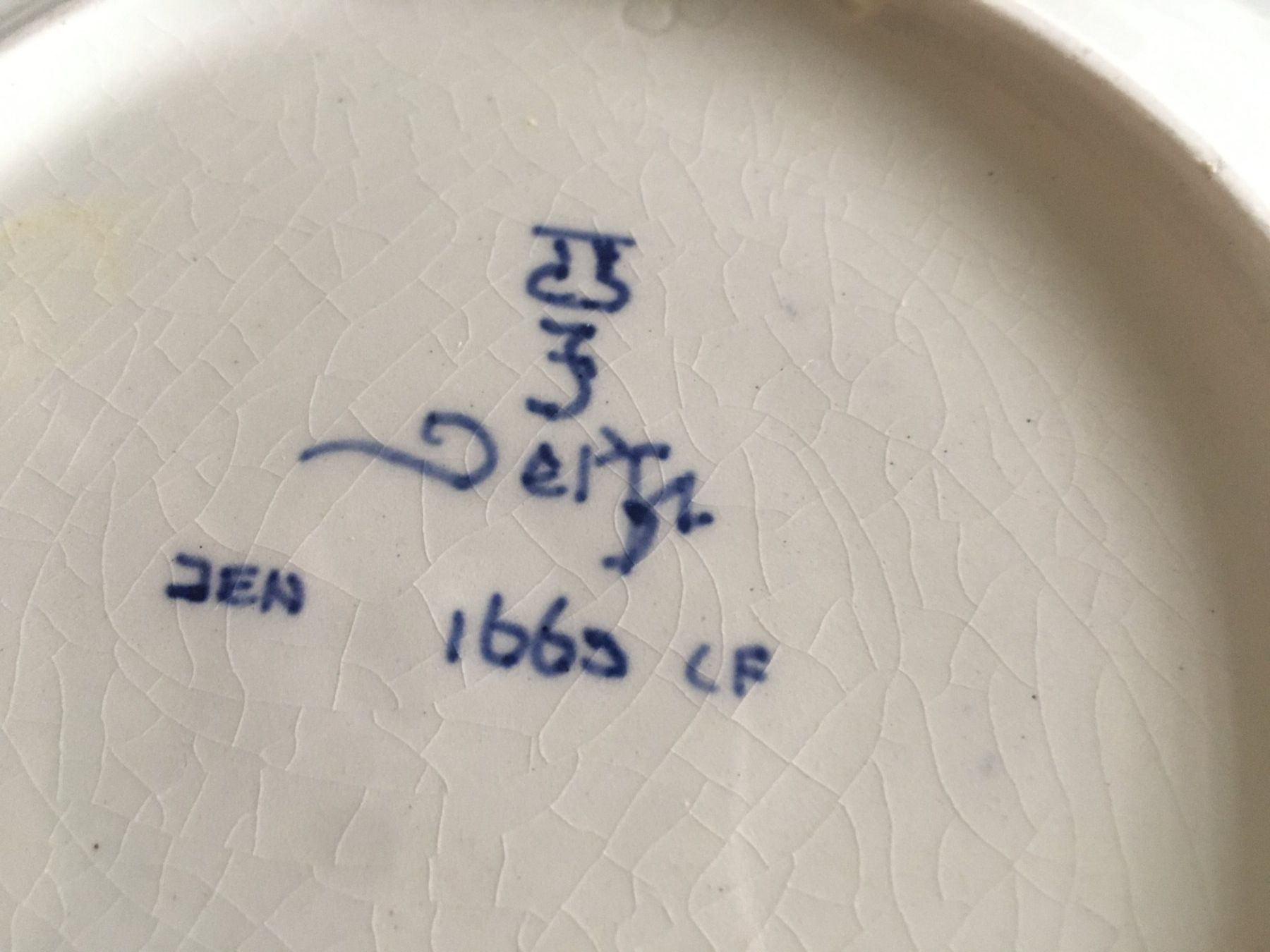 Teller: Echter Delfter Teller "porcelijne fles", 1961 – Gebraucht aus Eich von Jokove63 1