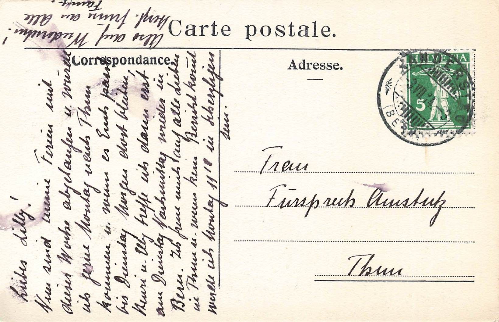 Cartoline postali: Gasternthal – Usato da Biasca venduto da Blenio71 1
