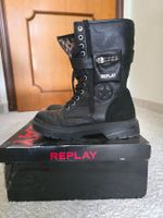 Leather boots by Replay, size 36