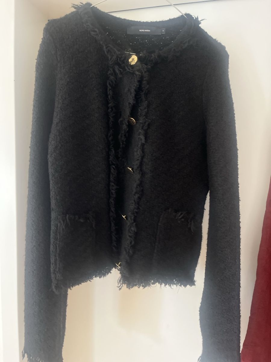 Vero Moda Giacche: Vero Moda Black gold Button Cardigan, Size M, Fall Wardrobe – Usato da Zürich venduto da kleinesgrau 1