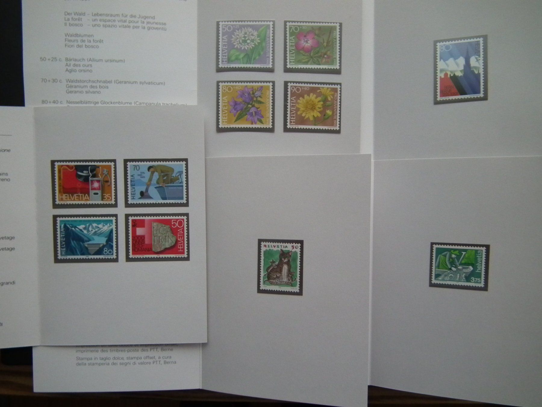Tutti i francobolli: Frankaturgültige PTT Folder Postfrisch** Nominal  17.00 – Usato da Kriens venduto da WULLU99 2