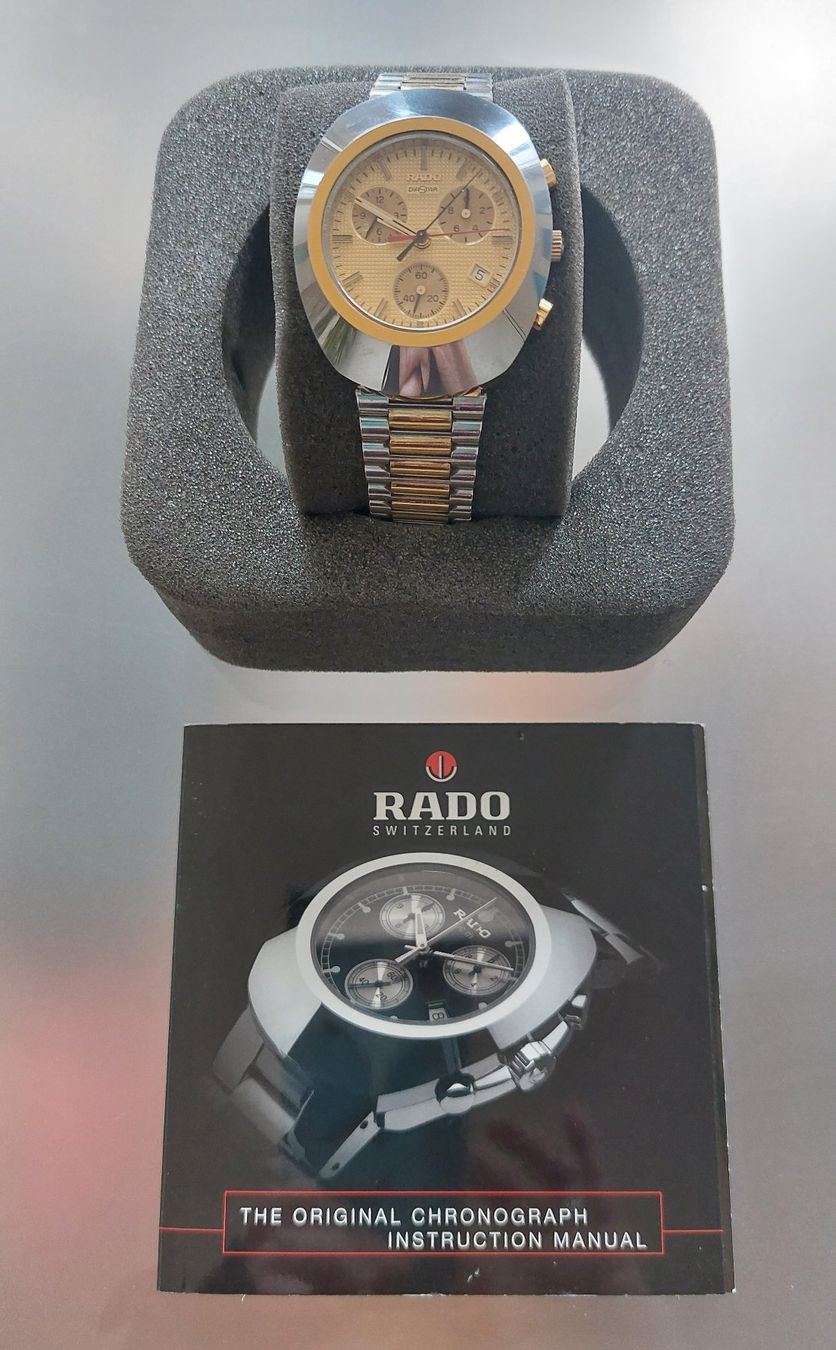 Bracciali & Braccialetti: Rado Diastar Chronograph bicolor Vintage – Usato da Luzern venduto da Syle67 5