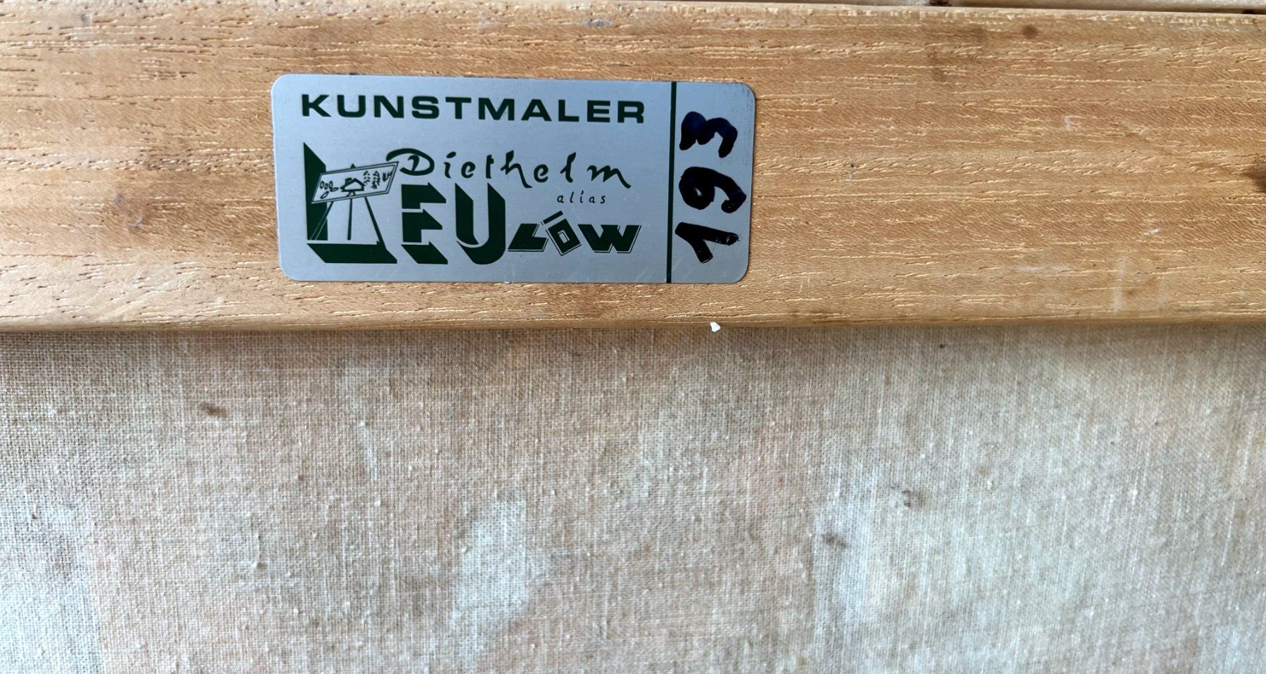 Gemälde: Landschaftsgemälde von D.Sem"84 Ölgemälde.Impasto-Maltechnik – Gebraucht aus Baden von Boroda 7