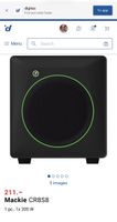 Mackie CR8S-XBT Bluetooth Studio-Subwoofer – 200 Watt Aktivs