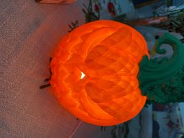 Lampada zucca decorativa arancione