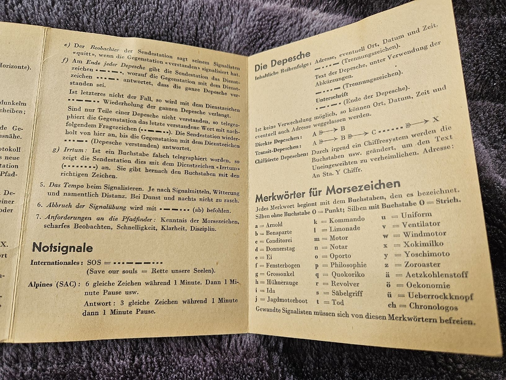 Karten: Morse Karte Pfandfinderbund – Gebraucht aus Haslen GL von Sandra40 4