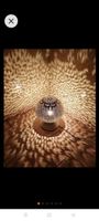 Goldene Kugellampe mit Muster, Tischlampe, Top Zustand!