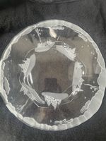 Grosser Weihnacht Teller aus Glas wie NEU