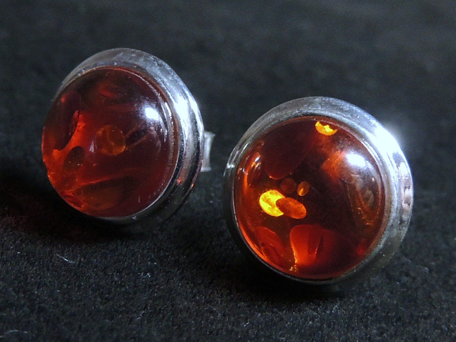 Orecchini pendenti & Orecchini a lobo: Bernstein Silber 925 Ohrstecker – Nuovo e nell'imballaggio originale da Waldenburg venduto da schaller707 1
