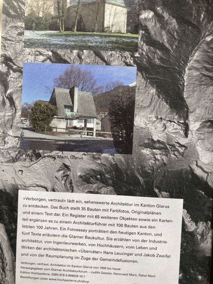 Libri: "Verborgen, vertraut" Kanton Glarus Architektur – Usato da Zürich venduto da 000rk 1
