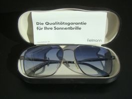 Unisex Sonnenbrille Fielmann Fassung Metall 100% UV-Schutz