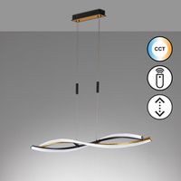 LED Pendelleuchte, Dimmbar, Schwarz