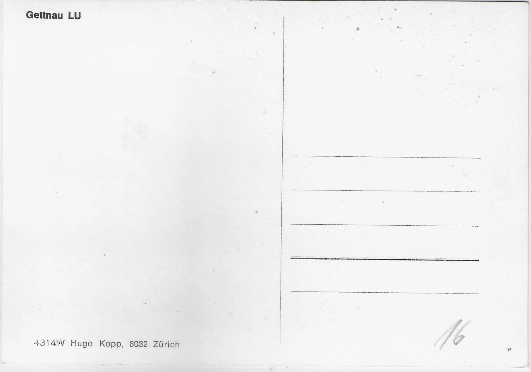 Cartoline postali: Gettnau LU - Generalansicht – Usato da Ettingen venduto da Kartenplanet 1